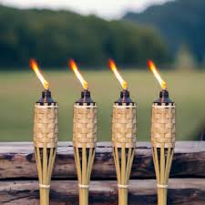 150cm bamboo tiki torches 10 hour