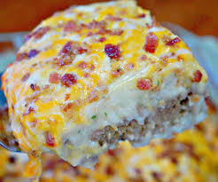 loaded potato meatloaf cerole this