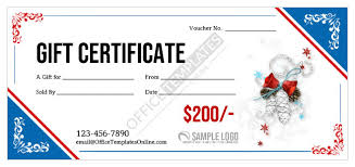 6 gift certificate voucher templates