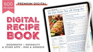 digital recipe book organize your