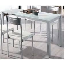 Esta mesa de cristal es perfecta para ponerla tanto en la cocina como en el salón ya que dará un estilo moderno y elegante la pongas donde. Mesa Extensible Comedor O Cocina Cristal Blanca Color Blanco 75856