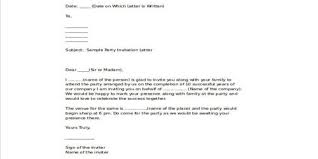 party invitation letter format qs study
