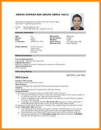 Cv Vs Resume Malaysia Resume Sample Pdf Malaysia Cv For Job