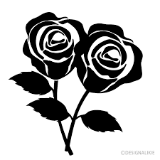 black roses silhouette free png image
