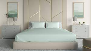 Color Bedding Goes With Beige Headboard