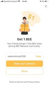 Bee network is the application for you to maintain and grow your bee balance. Here Is My Referral Link For Bee Network Get 1 Free Bee When You Join Bee Seekndistroy0306 Download At Https Bee Games Download Html Referralcodes