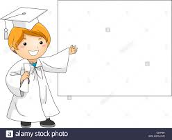 Illustration Of A Kid Presenting A Banner Stock Photo 35821272 Alamy