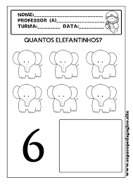 Maybe you would like to learn more about one of these? Atividade Com O Numeral Seis 6 Espaco Pedagogico