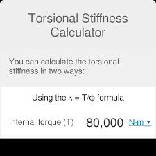 Torsional Stiffness Calculator