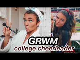 grwm college cheer gameday how to do