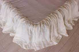 Linen Bed Skirt Linen Valance Linen