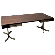 Solid wood tops) are—because pretty much all desktops (with the no standing desk manufacturer has yet to offer a true single slab desktop made from one very. Large Executive Desk By Trau Italian 1960s Wooden Top On Curved Metal Legs At 1stdibs