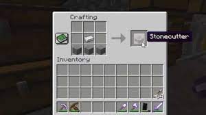 To create it, you will only need 3 stones(cobblestone), and an iron nugget. Stonecutter Minecraft Recipe How To Make A Stonecutter In Minecraft