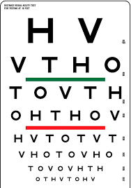 Bexco Snellen Eye Visual Acuity Chart For Testing At 10 Feet