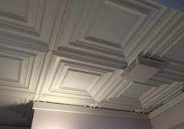 ceiling tiles and wall panels in