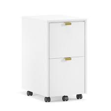 breenly 20in white file cabinet