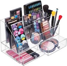 mdesign plastic makeup storage