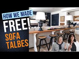 How We Made 2 Sofa Table With Stools
