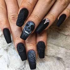 Black nails are appropriate for a variety of occasions from a day at the. 31 Matte Black Nail Designs Pics Expositoryessaywriting Com