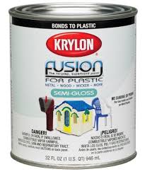 Krylon 5300 Brush On 32 Ounce Semi Gloss Fusion For Plastic