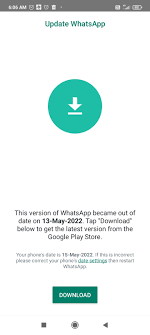 whatsapp is not updat google play
