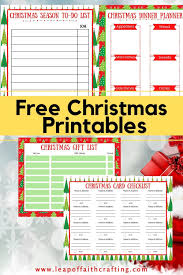 free printable christmas planner and