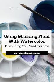 using masking fluid with watercolors