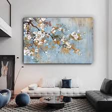 White Flowers Canvas Wall Art
