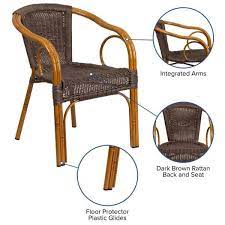 dark brown rattan chair hot 54