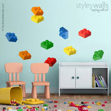 Building Blocks Wall Decal Lego Wall Decal Growth Chart Wall Decal Bricks Wall Sticker Blocks Nursery Kids Room Decor Repositionable