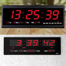 Large Jumbo Digital Led Wall Clock Desk