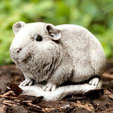 Lovely Guinea Pig Figurine Concrete