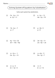 Solving Systems Of Equations By