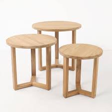 Ying Teak Side Tables Outdoor