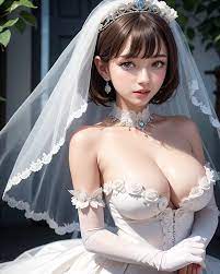 ウエディングドレスと花嫁 | 良質なプロンプトの売買サイトプロンプトバンク