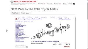how to use the toyota parts center