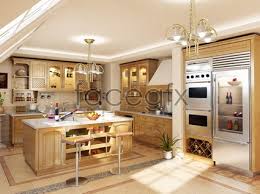 european style kitchen model 3d model