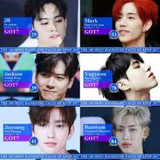 most handsome faces of kpop 2017