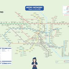 Printable Delhi Metro Map Complete Guide To Delhi Metro