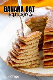 healthy banana oatmeal pancakes a