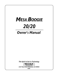 20 20 manual mesa boogie
