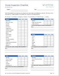 home inspection checklist template