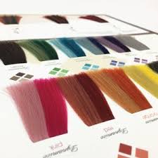2 Tone Crazy Hair Color Swatch Chart For Color Cream
