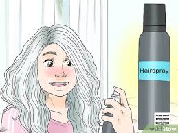 Baby powder releases the kung fu grip sand has on your skin and makes reapplying sunscreen less of a pain. 4 Ways To Make Your Hair Look Gray For A Costume Wikihow