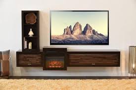 floating tv stand fireplace tv stand