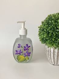 Hand Painted Soap Dispenser Soap Dish