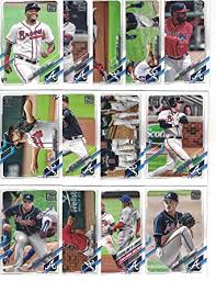 Browse ebay baseball cards to find rare collectibles or cards featuring some of baseballs most popular players. Atlanta Braves Complete 2021 Topps Baseball Team Set Series 1 With 13 Cards Plus 10 Bonus Braves Cards 2020 2019 At Amazon S Sports Collectibles Store