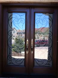 fiberglass doors 8 foot wrought iron