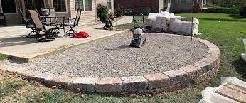 paver patio with firepit