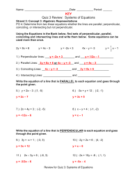 Year 1 Quiz Systems Of Equations